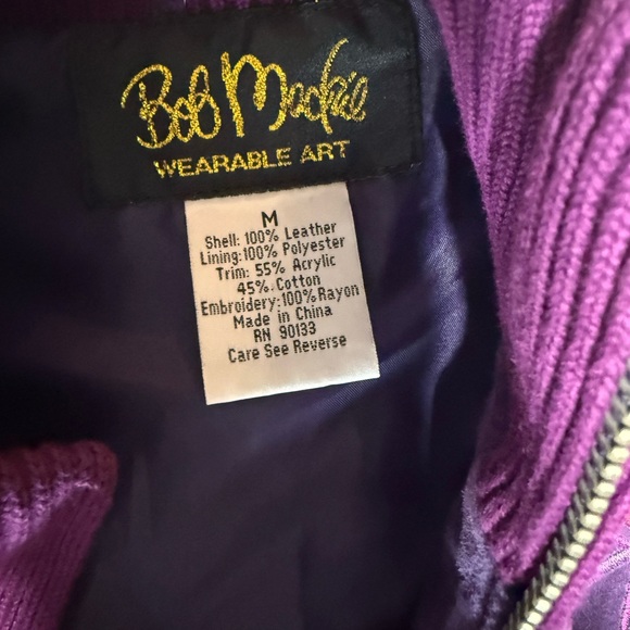 Bob Mackie Purple Wearable Art Jacket - Picture 2 of 9